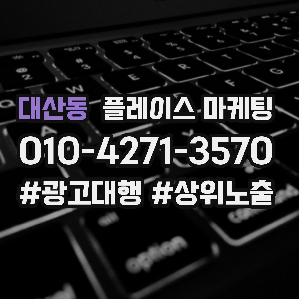 대산동 플레이스 마케팅