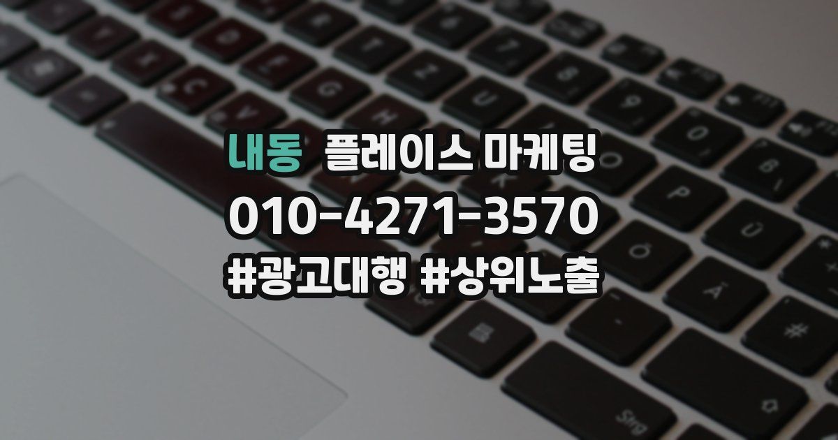 내동 플레이스 마케팅