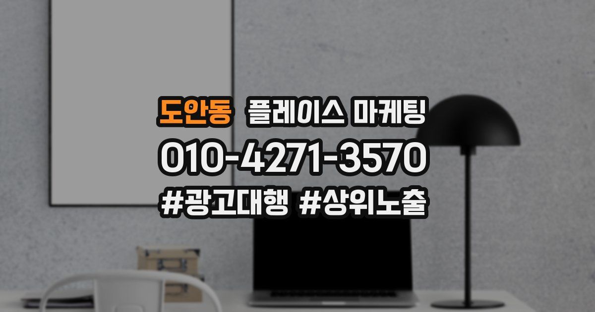 도안동 플레이스 마케팅