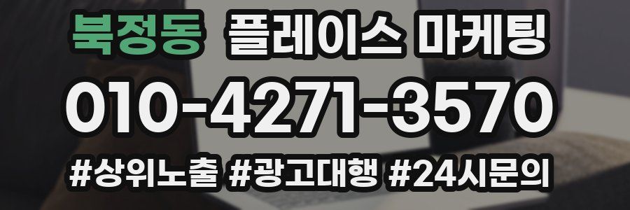 북정동 플레이스 마케팅
