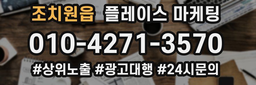 조치원읍 플레이스 마케팅