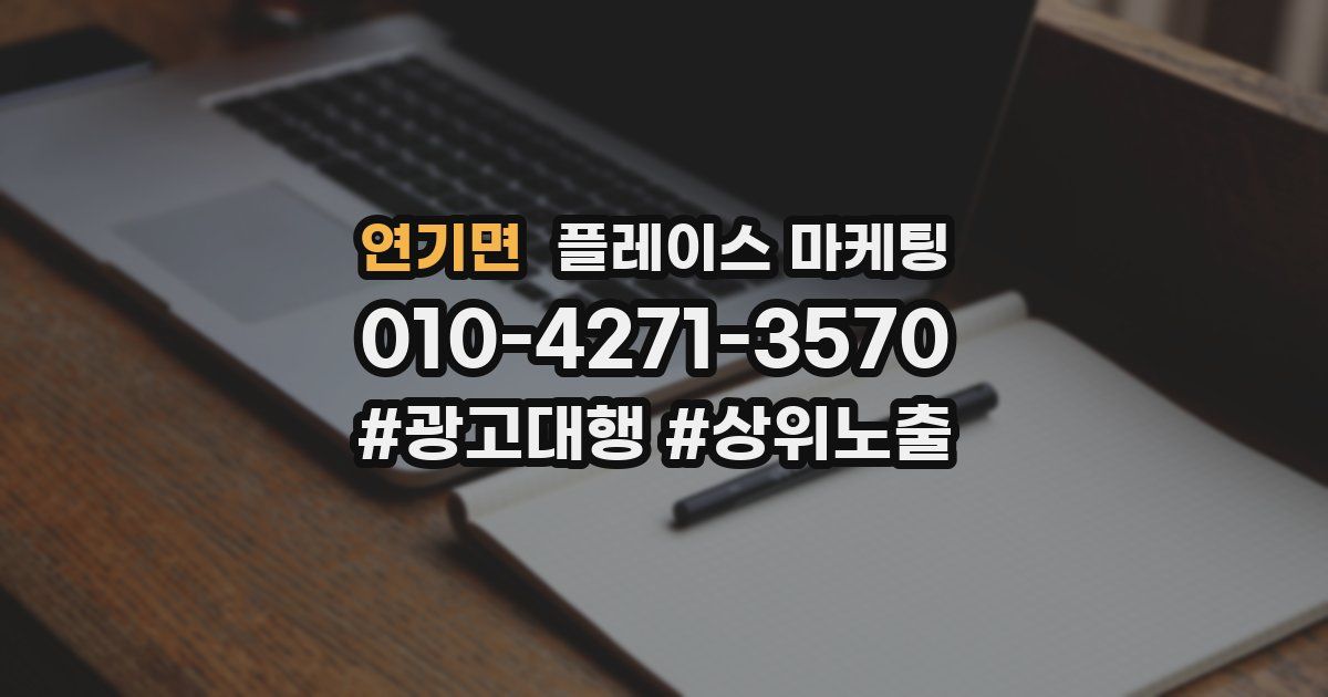연기면 플레이스 마케팅