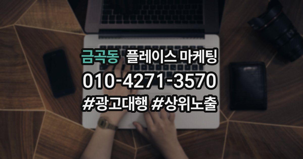 금곡동 플레이스 마케팅