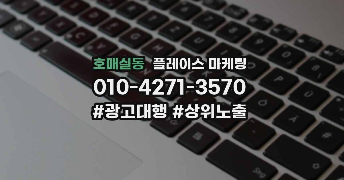 호매실동 플레이스 마케팅