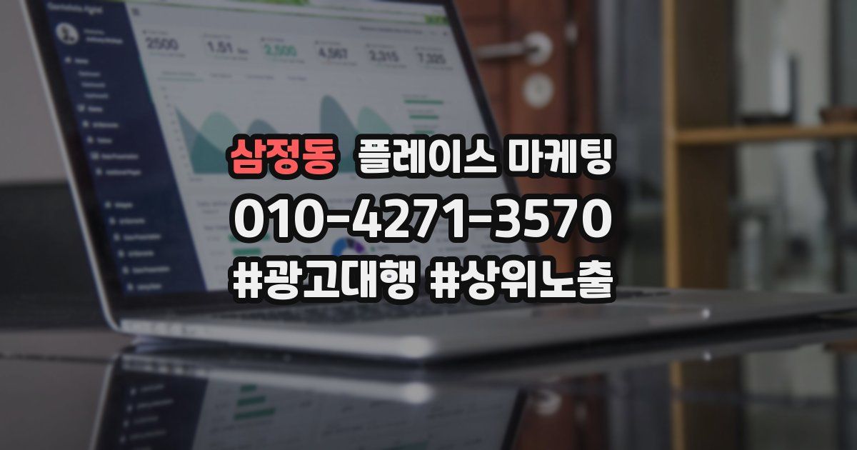 삼정동 플레이스 마케팅