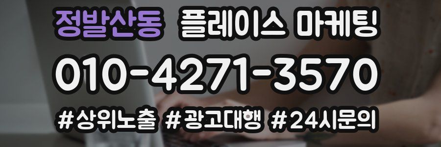 정발산동 플레이스 마케팅