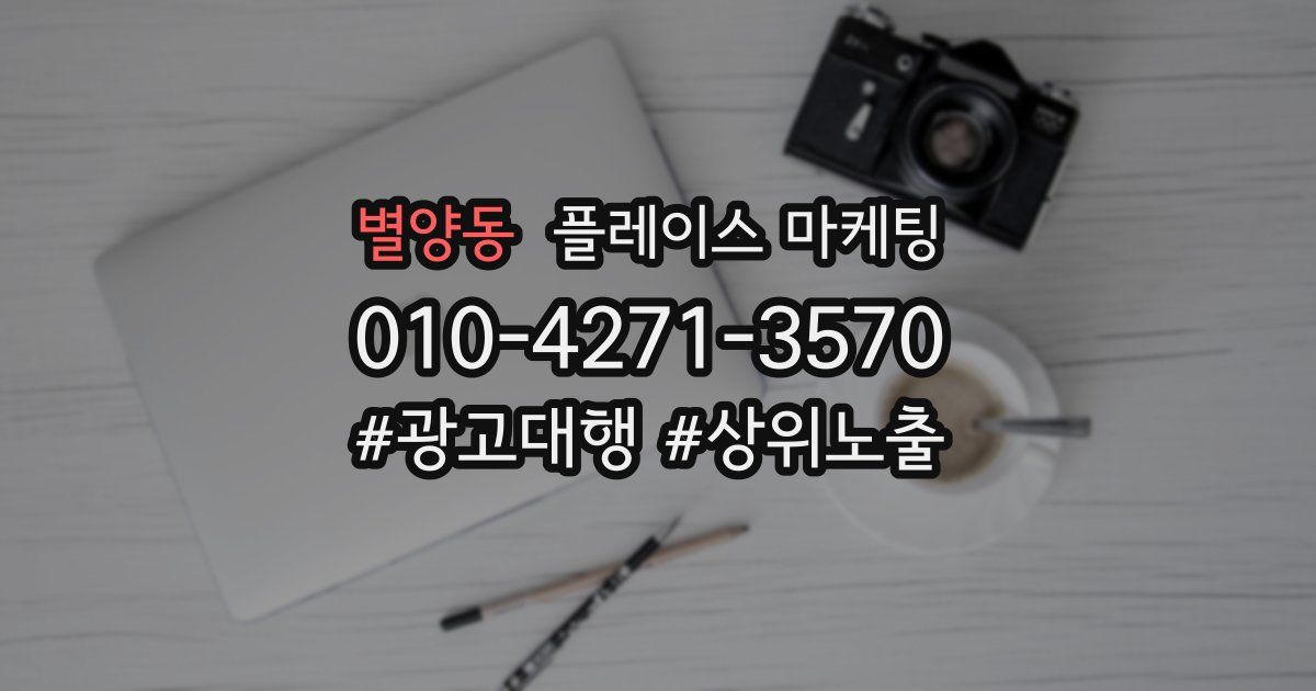 별양동 플레이스 마케팅