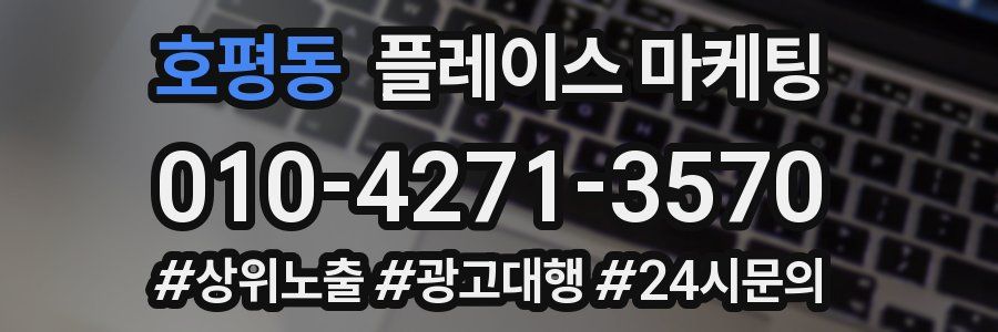 호평동 플레이스 마케팅
