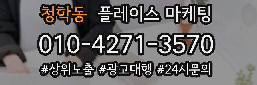 청학동 플레이스 마케팅
