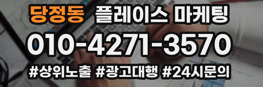 당정동 플레이스 마케팅