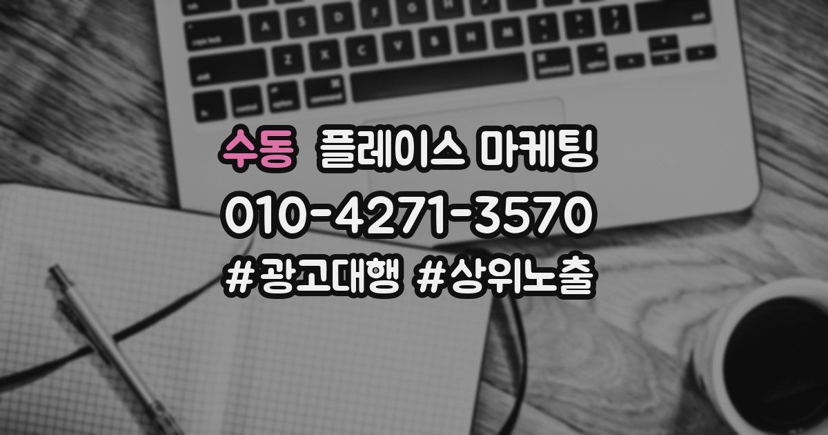 수동 플레이스 마케팅