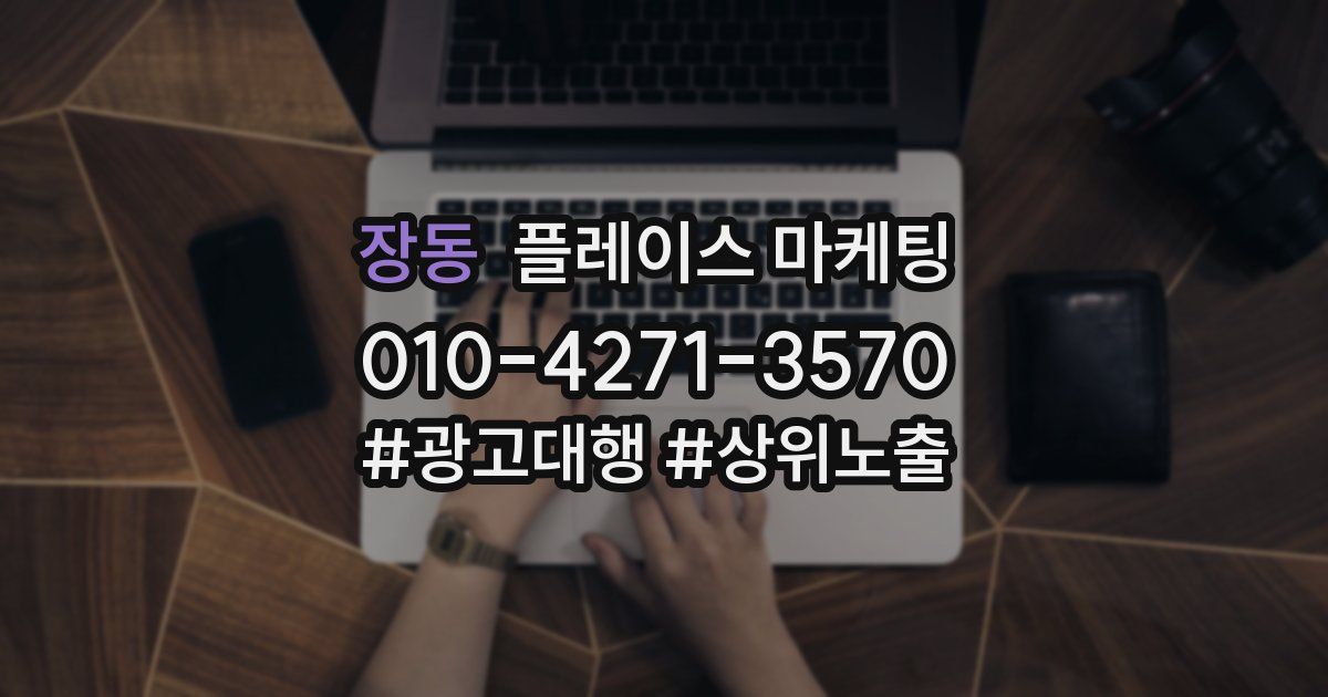 장동 플레이스 마케팅