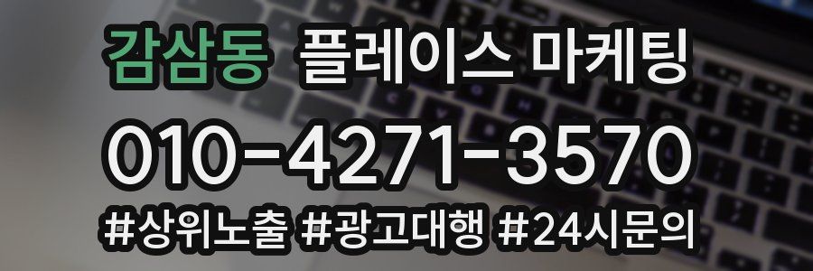 감삼동 플레이스 마케팅