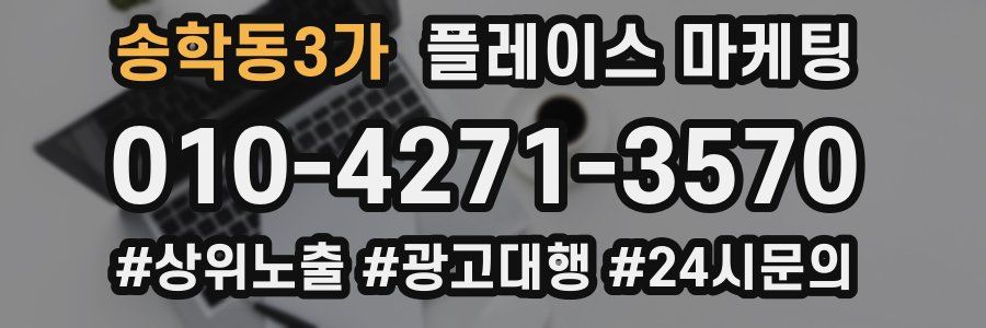 송학동3가 플레이스 마케팅