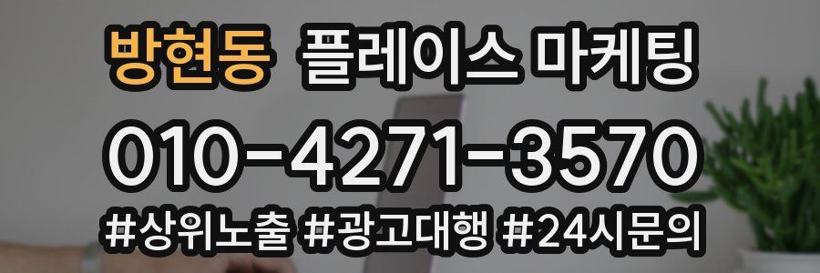 방현동 플레이스 마케팅