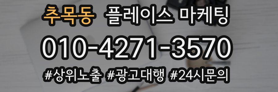 추목동 플레이스 마케팅