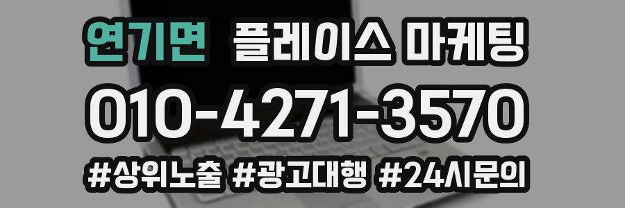 연기면 플레이스 마케팅