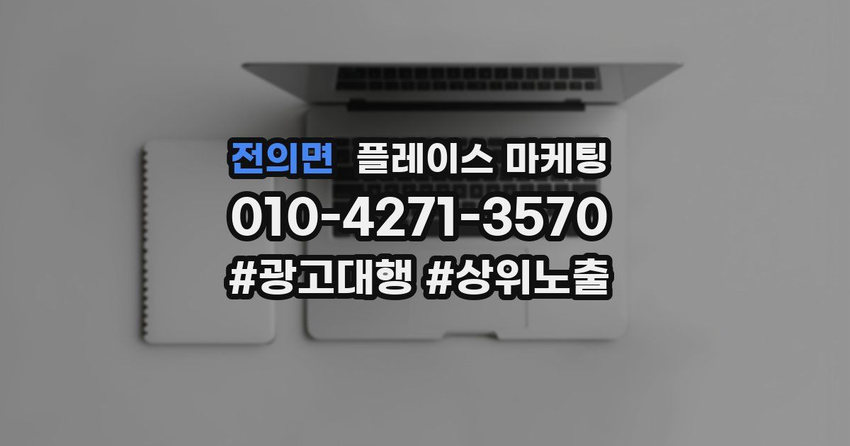 전의면 플레이스 마케팅