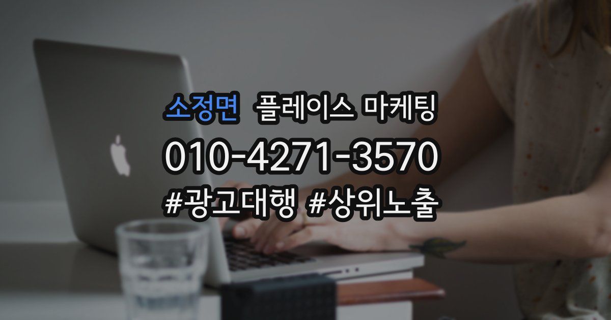 소정면 플레이스 마케팅