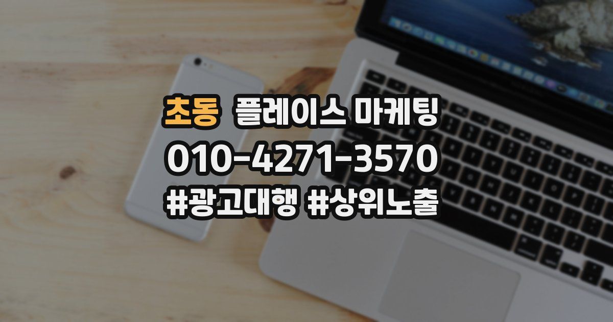 초동 플레이스 마케팅