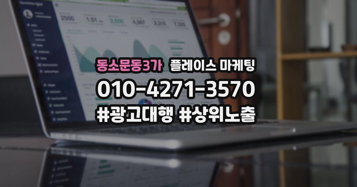 동소문동3가 플레이스 마케팅
