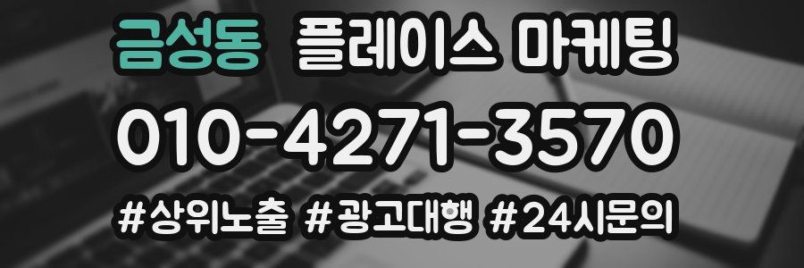 금성동 플레이스 마케팅
