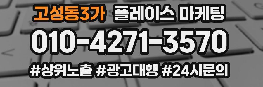 고성동3가 플레이스 마케팅