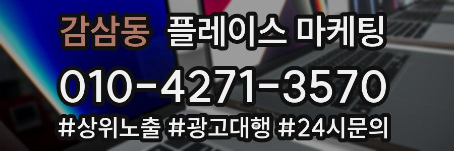 감삼동 플레이스 마케팅