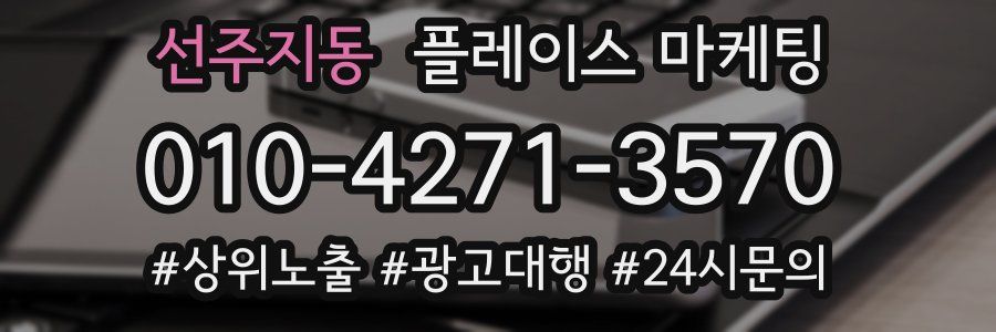 선주지동 플레이스 마케팅