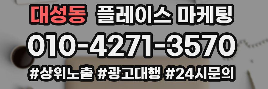 대성동 플레이스 마케팅