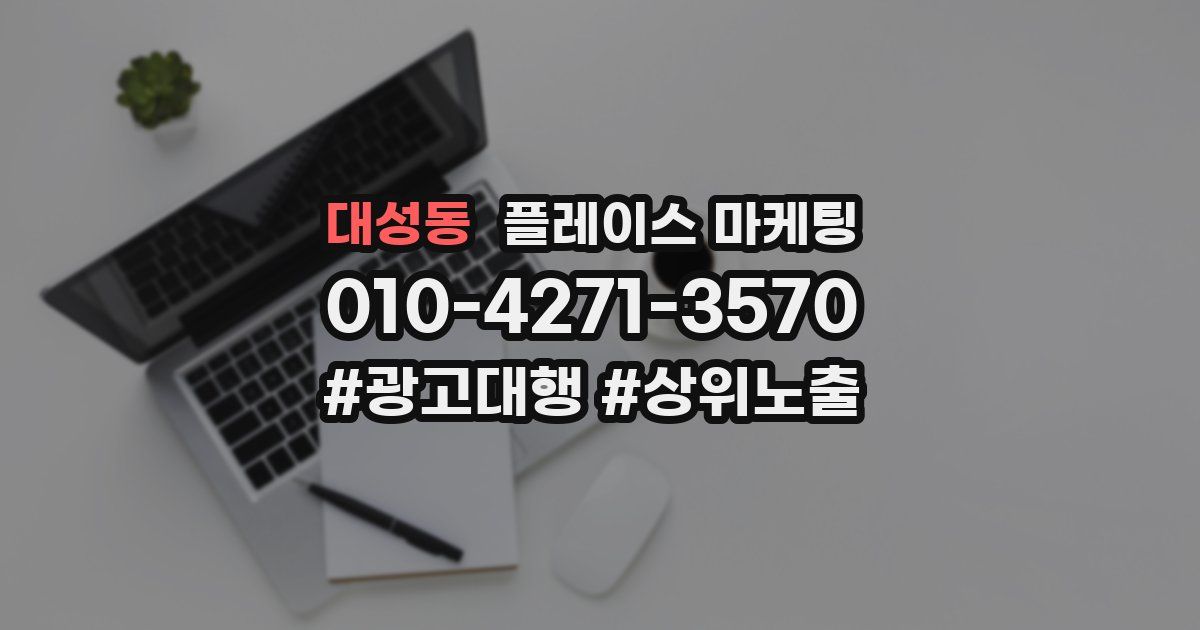대성동 플레이스 마케팅