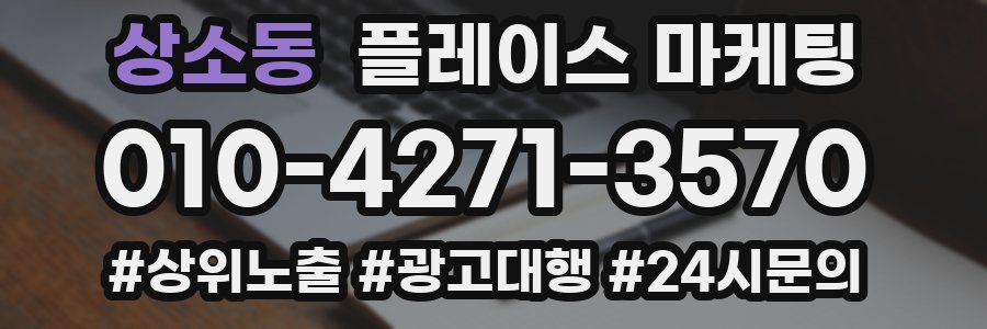 상소동 플레이스 마케팅