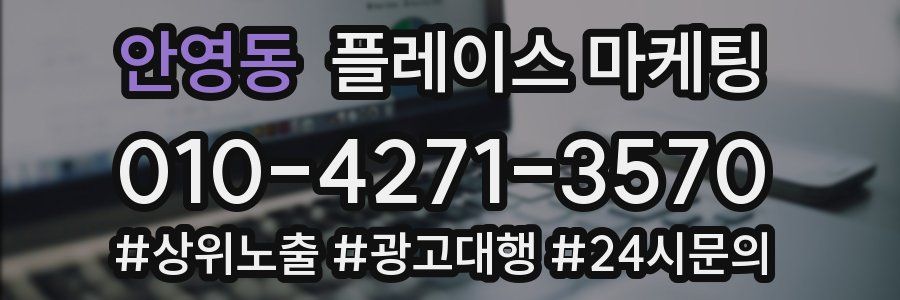 안영동 플레이스 마케팅