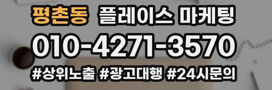 평촌동 플레이스 마케팅