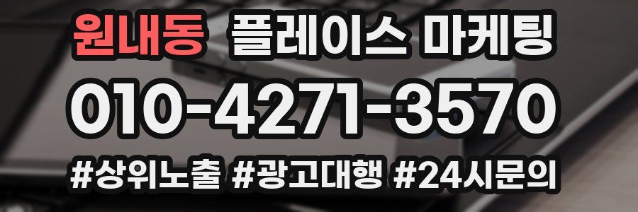 원내동 플레이스 마케팅
