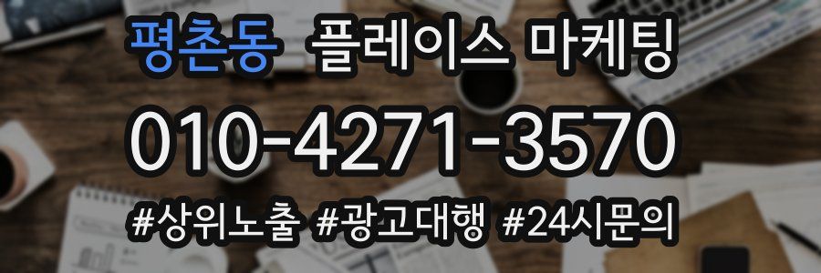 평촌동 플레이스 마케팅