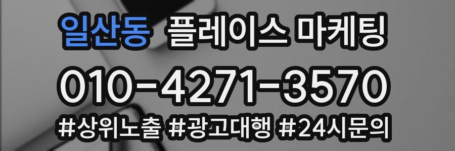 일산동 플레이스 마케팅