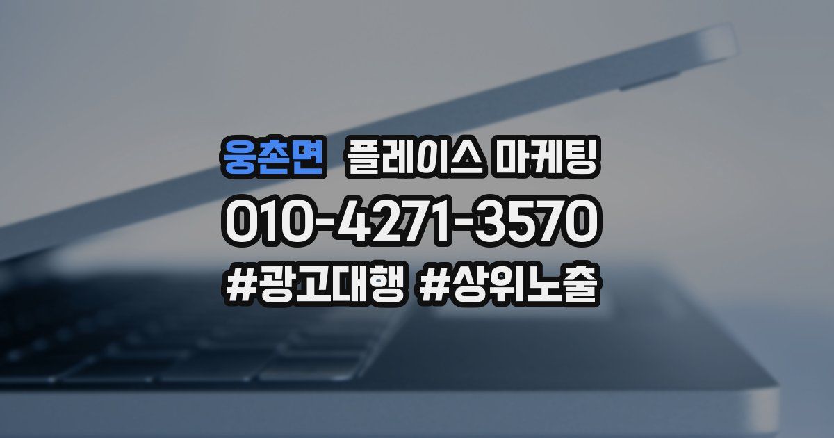 웅촌면 플레이스 마케팅