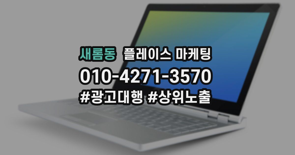 새롬동 플레이스 마케팅