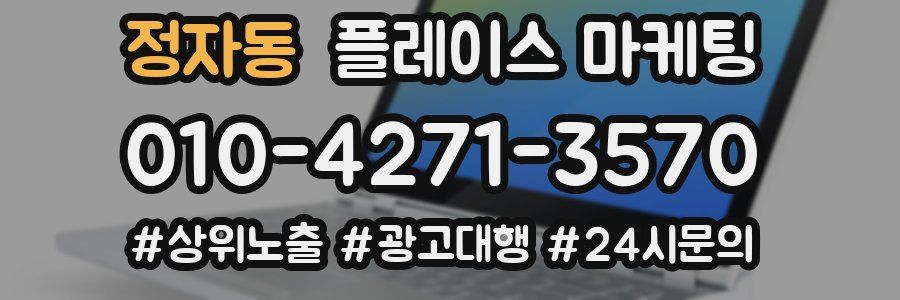 정자동 플레이스 마케팅