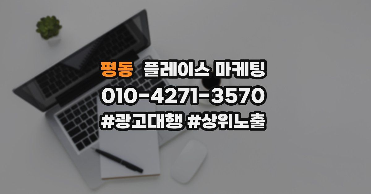 평동 플레이스 마케팅
