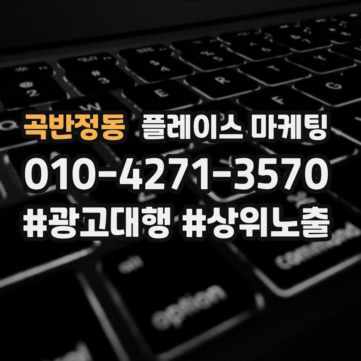 곡반정동 플레이스 마케팅