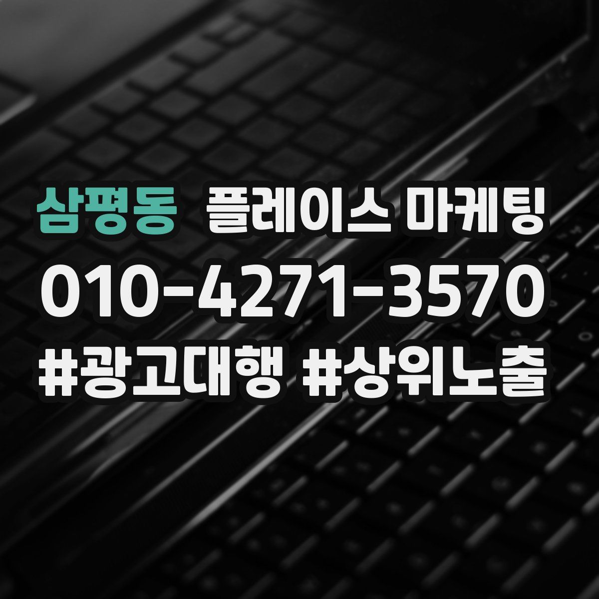 삼평동 플레이스 마케팅