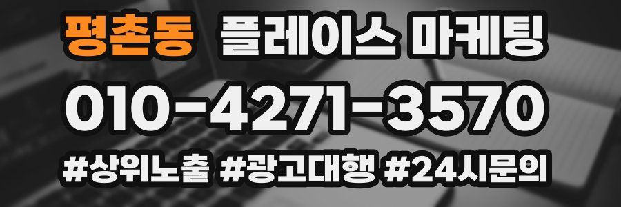 평촌동 플레이스 마케팅