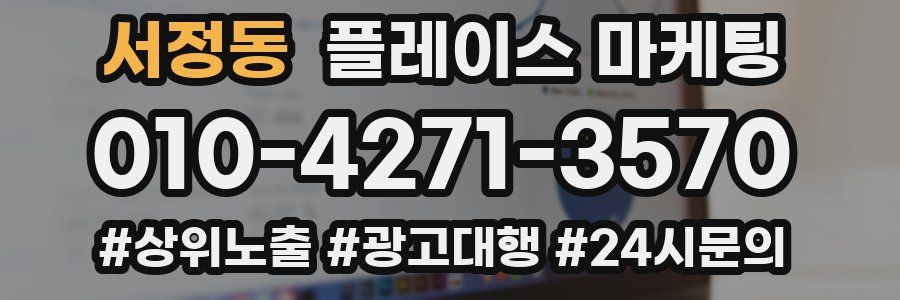 서정동 플레이스 마케팅