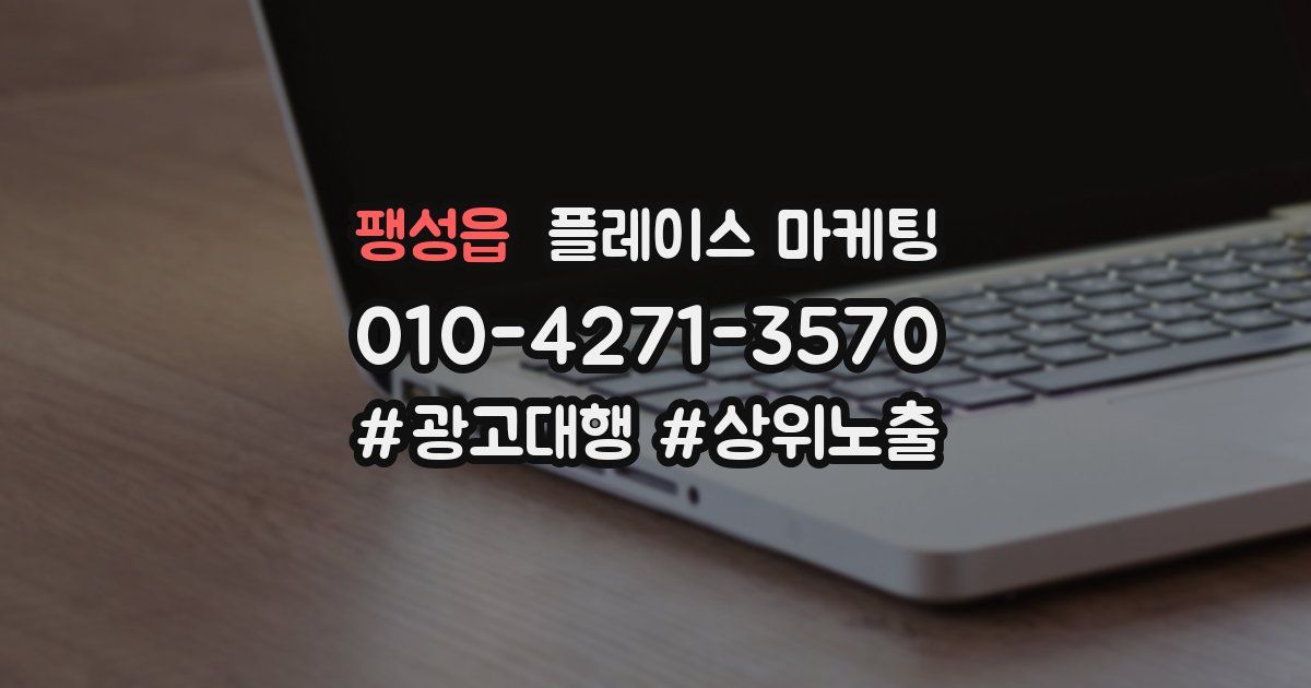 팽성읍 플레이스 마케팅