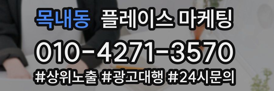 목내동 플레이스 마케팅