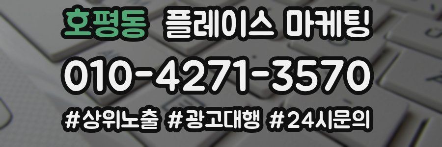 호평동 플레이스 마케팅