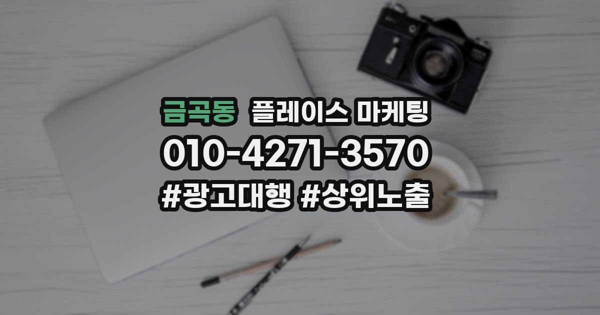 금곡동 플레이스 마케팅