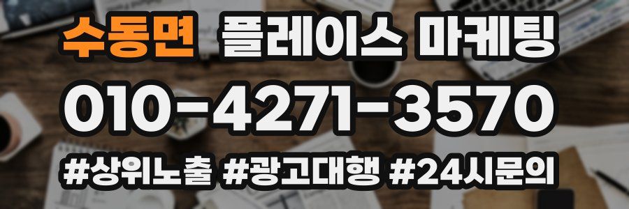 수동면 플레이스 마케팅